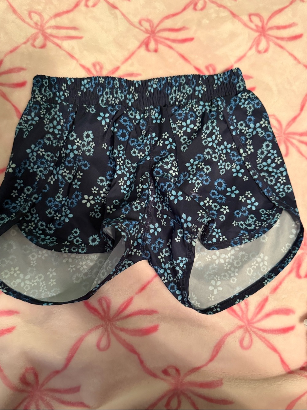 all in motion Navy Floral Athletic Running Shorts